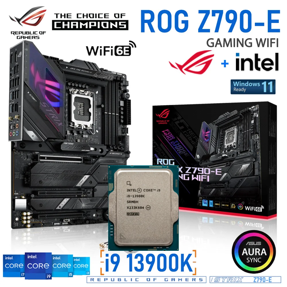 Intel Z790 Motherboard Combo Intel Core i9 13900K Processor ASUS ROG