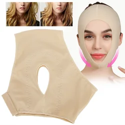 Adjustable Elastic Non-marking Sleep Bandage Lifting V-Face Firming Sagging Law Lines Double Chin Masseter Massage Facial Mask M