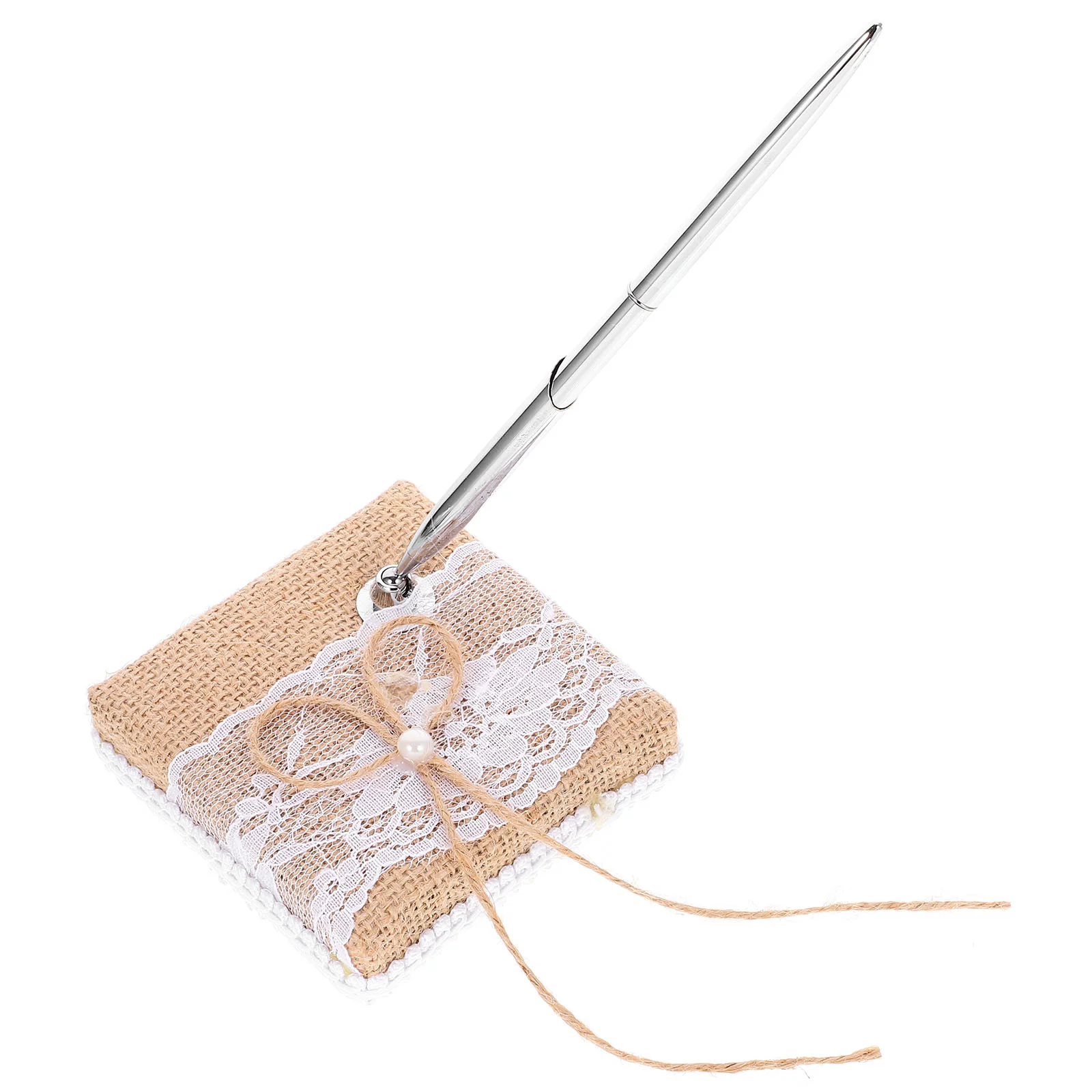 

Table Decor Signature Pen Steel Elegant Style Signing with Holder Banquet Delicate Wedding Pens Decorative Bride