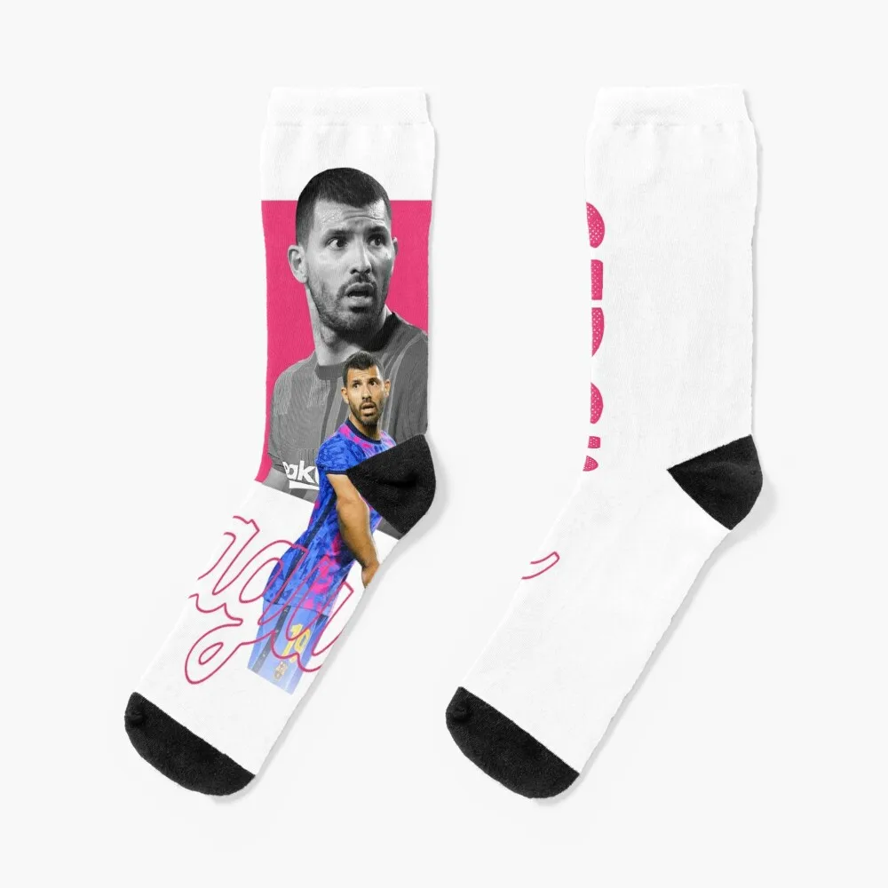 Роскошные спортивные модные носки Kun aguero для женщин и мужчин