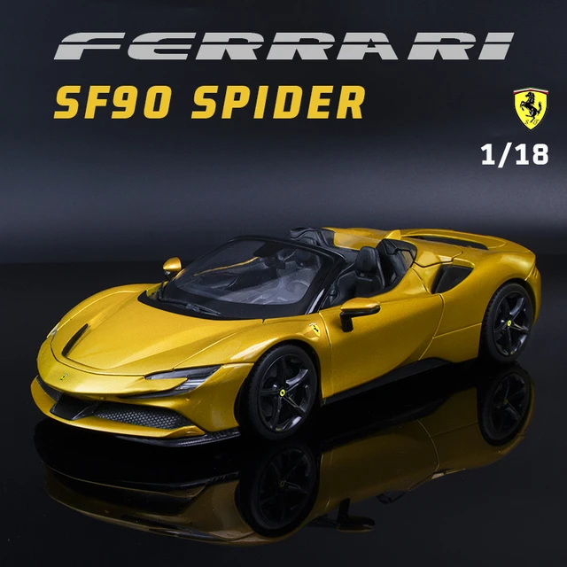 Bburago 1:18 Ferrari SF90 Spider year 2021 gold metallic 18-16016 model car  18-16016 4893993160167 8719247769091