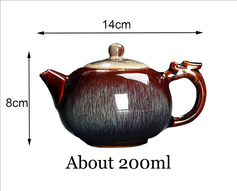 Exquisite Star Glaze Teapot 200ml Ceramic Kung Fu Tea Pot Puer Tea Pot 180ml Cup Set Heated Kettle Kettle Teeware Teware Teapot