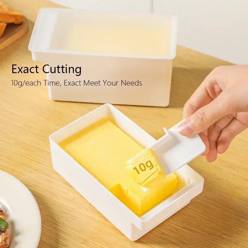250ml/450ml Japanese Style Butter Cutting Storage Box Cheese Storage Container Butter Dish Durable Plates Bakingware