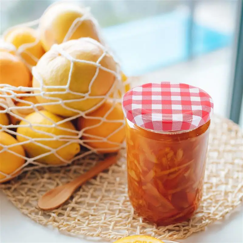 40Pcs Jam Jars Lids Screw Lids Twist Off Storage Caps For Canning Jars Wide Mouth Screw Twist Off Glass Round