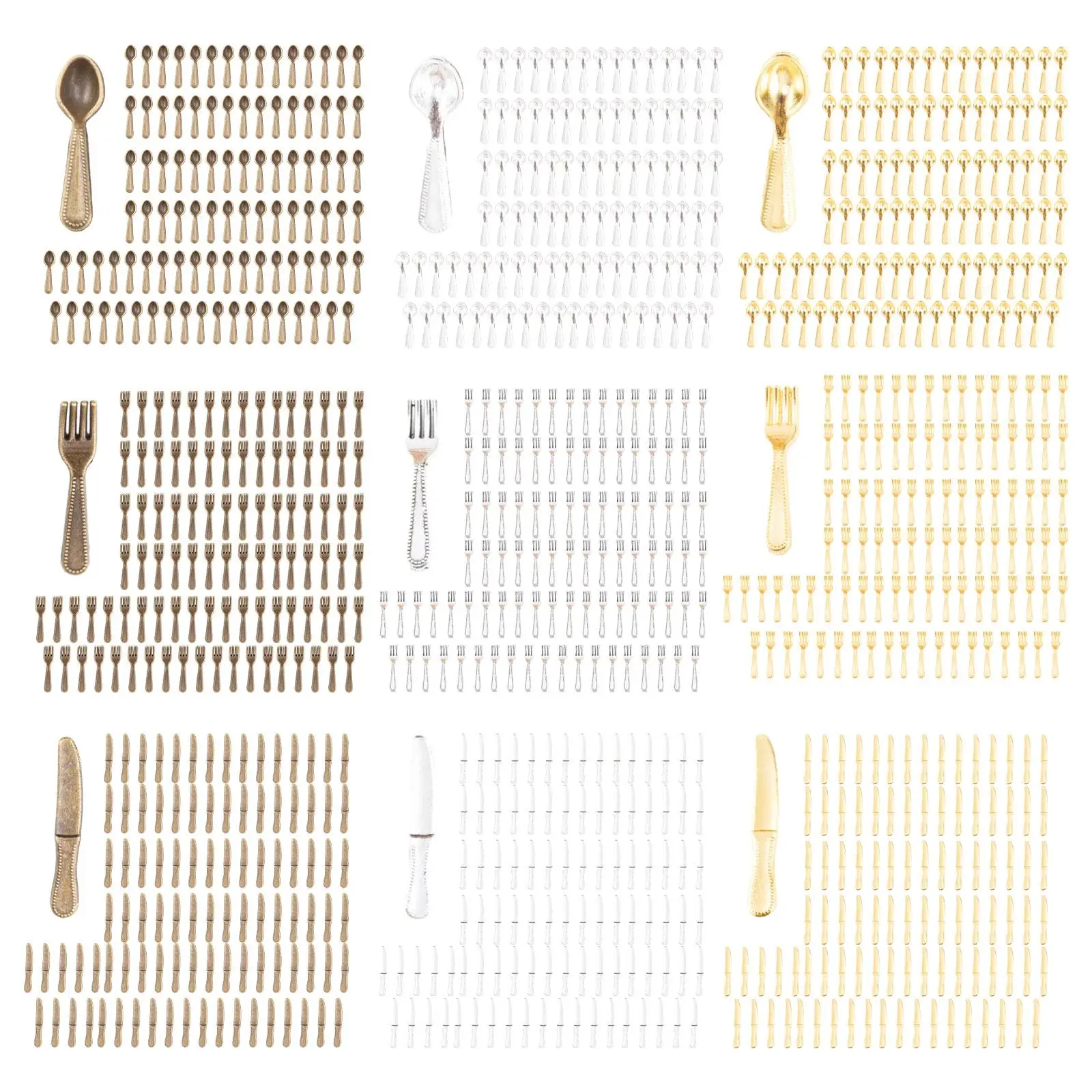100x 1/12 Dollhouse Tableware Dollhouse Kitchen Accessories for Kids Girl
