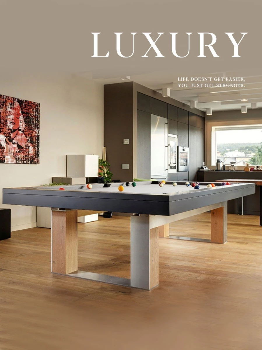 Pool table Household indoor standard commercial nine ball American Black 8 table tennis 2 in 1 pool