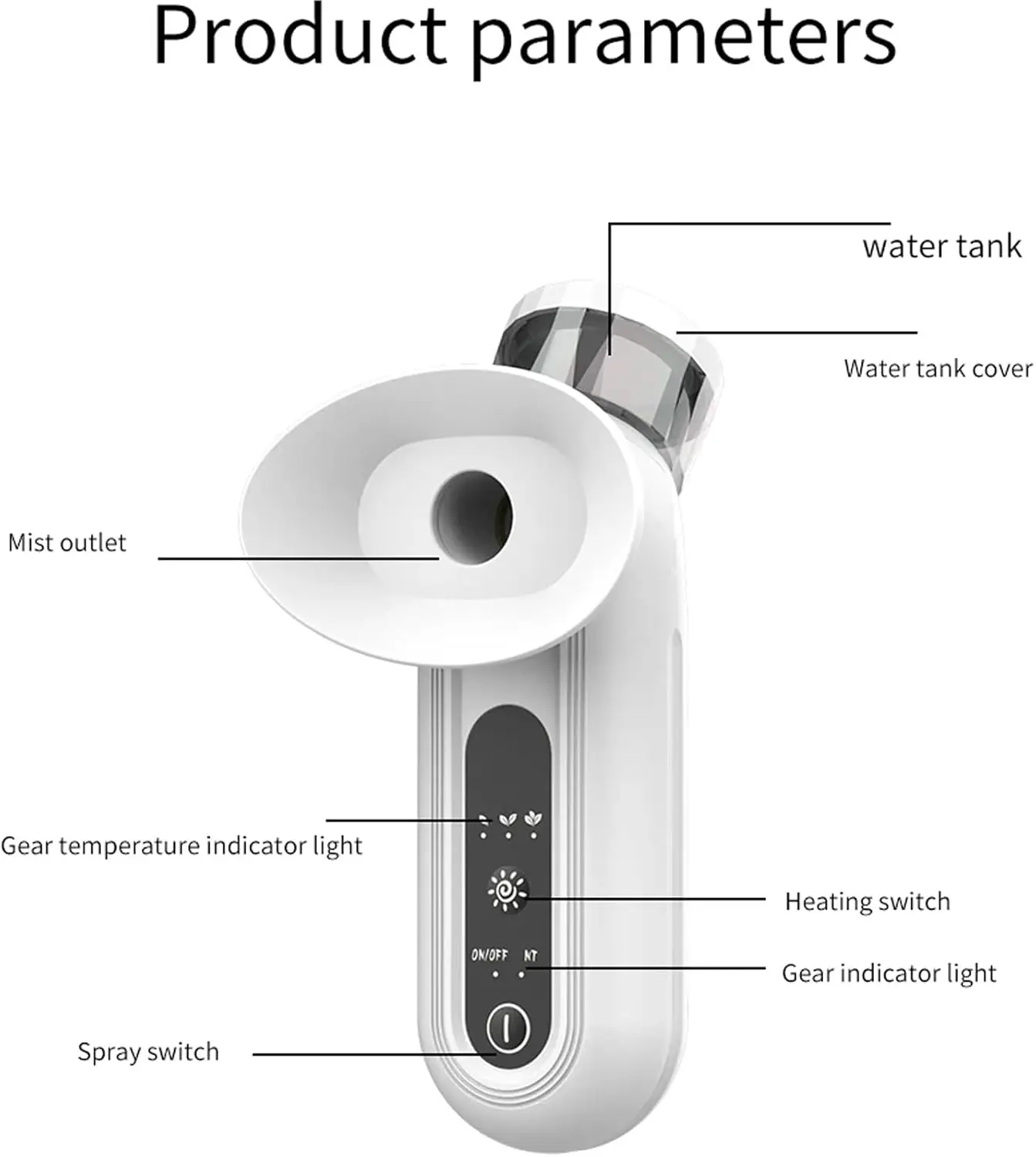Mini USB Rechargeable Eye Mist Sprayer Steam Therapy Wand, Nano Eye Mist Steam Sprayer Portable Eye Steamer Moisturizer Soother 4