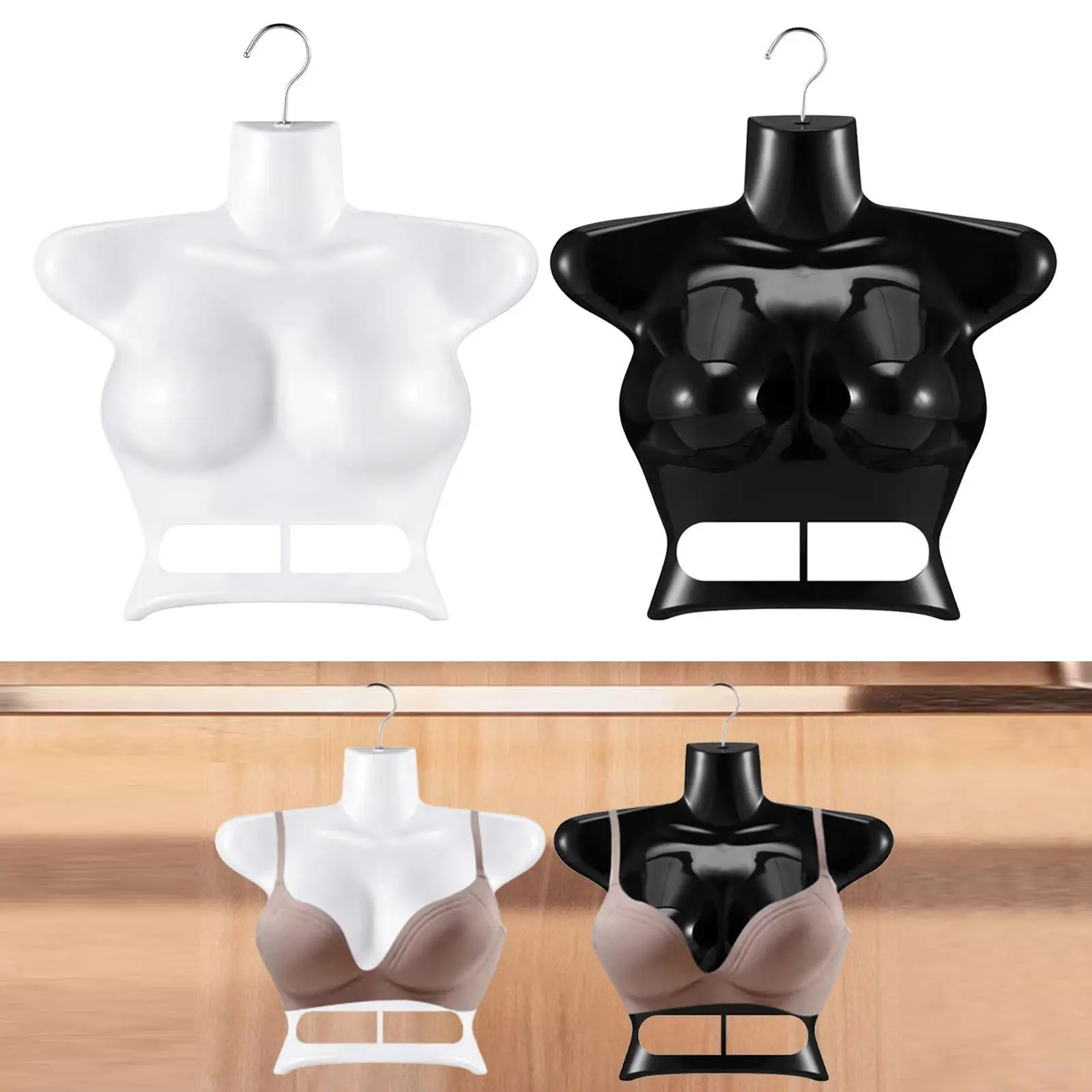Mannequin Torso Hanging Mannequin Torso Female Mannequin Hanger Half Body Display Clothes Display Rack Dress Form for Market Commercial Malls