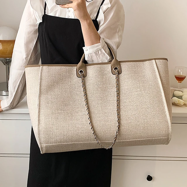 Women's Bag Handbags,For Women Chain bags,Designer Luxury Large Casual Tote Bag,Canvas Female