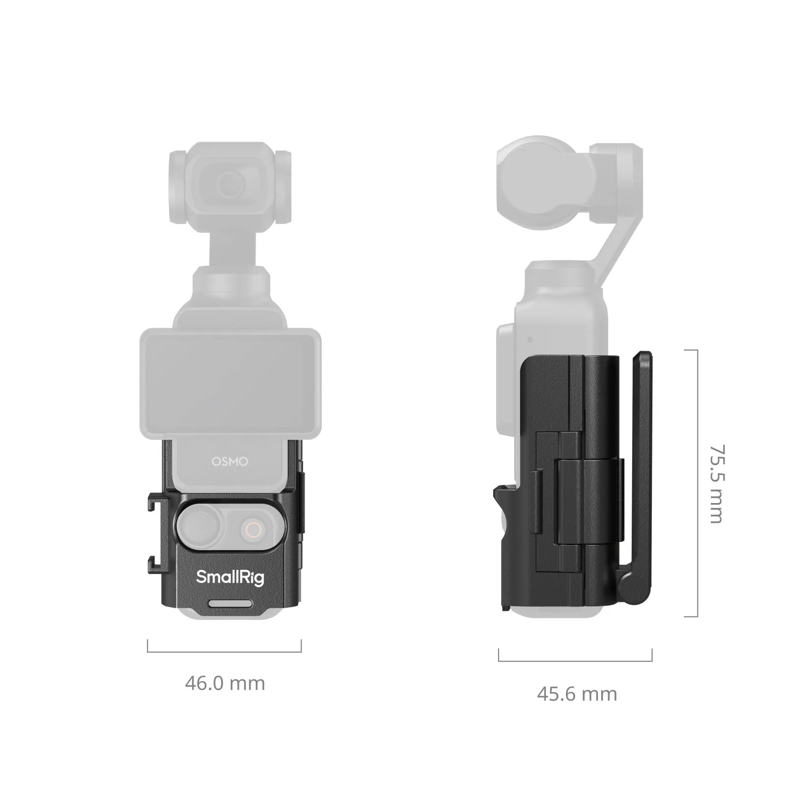 SmallRig Mount Support for Osmo Pocket 3 Multi-Functional Magnetic Backplate Du