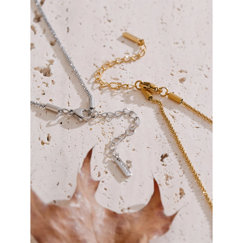 Yhpup Necklace Stainless Steel Waterproof