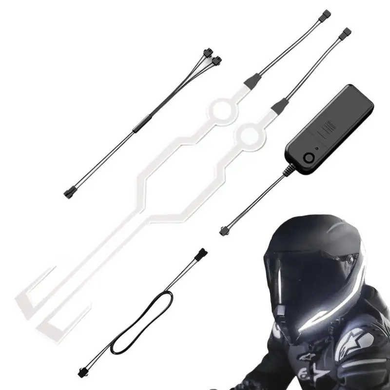 

Motorcycle Helmets Led Strip Warning LED Motorcycle Light For Night Riding Waterproof Enhance Safety And Visibility Compatible