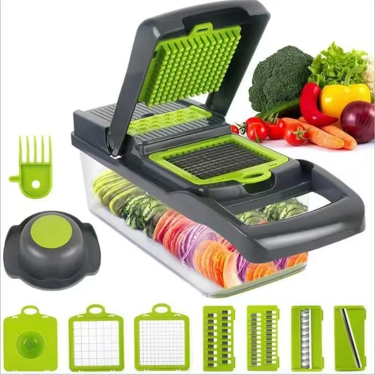 Multifunctional vegetable cutter household kitchen wiper shredder