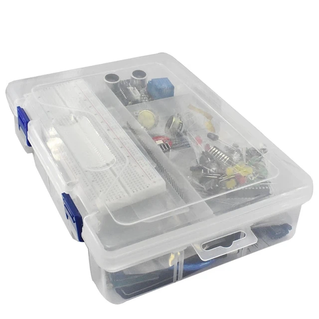 Starter Kit for Arduino Uno R3 - Uno R3 Breadboard and holder Step Motor / Servo /1602 LCD / jumper Wire/ UNO R3 4