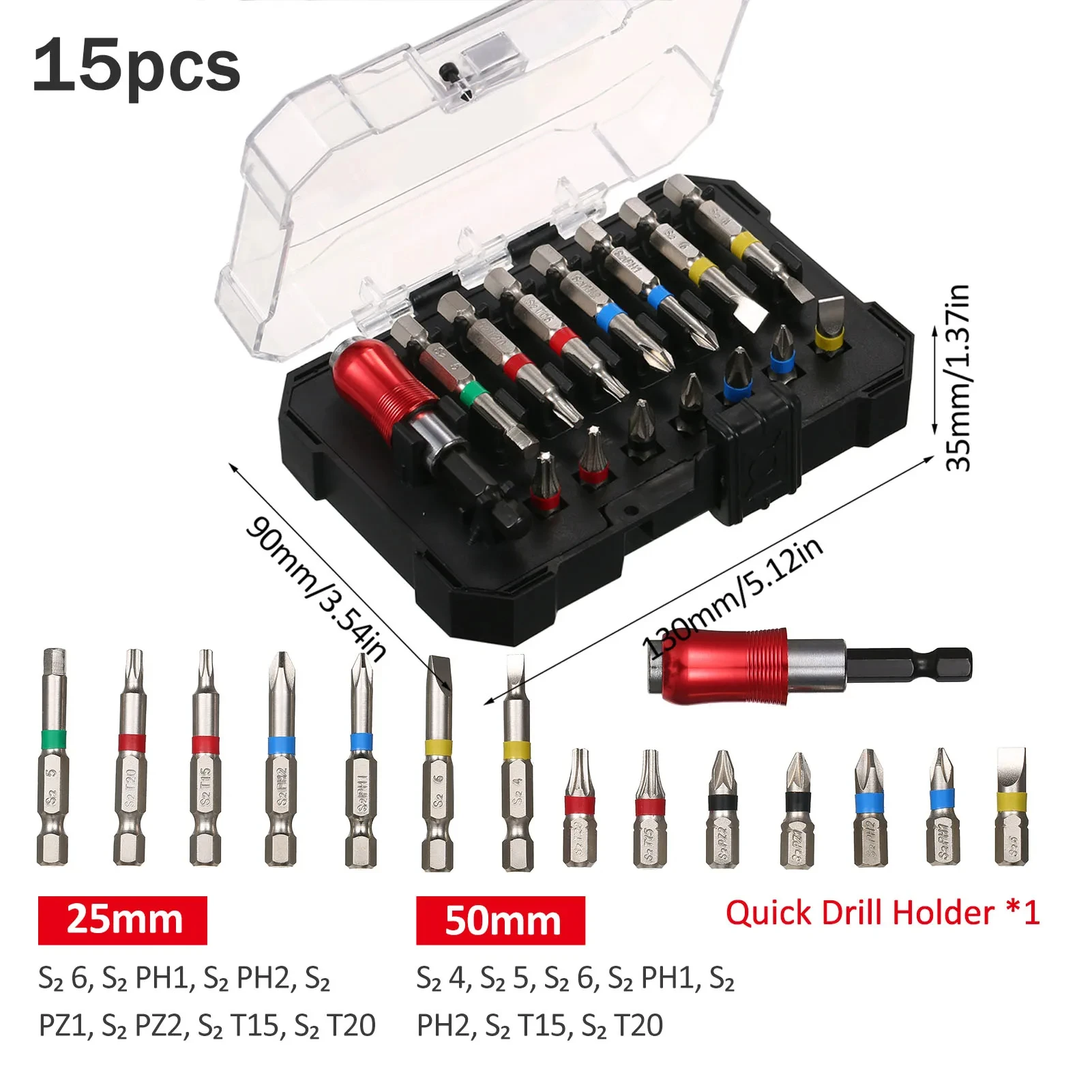 Punte Per Trapano Set Di 10 Punte Per Cacciavite PH2 - Acciaio Legato, Codolo Esagonale Magnetico, Lunghezza 70 Mm Cacciavite Ph2 Prezzo - Foto 9