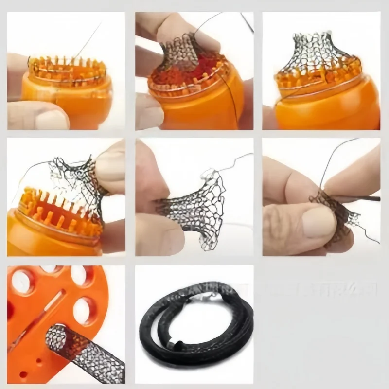 수동 및 자동 뜨개질 기계, DIY 양모 크로셰 스카프, 스웨터 모자 및 양말 제작 도구, 바느질 도구, 1개