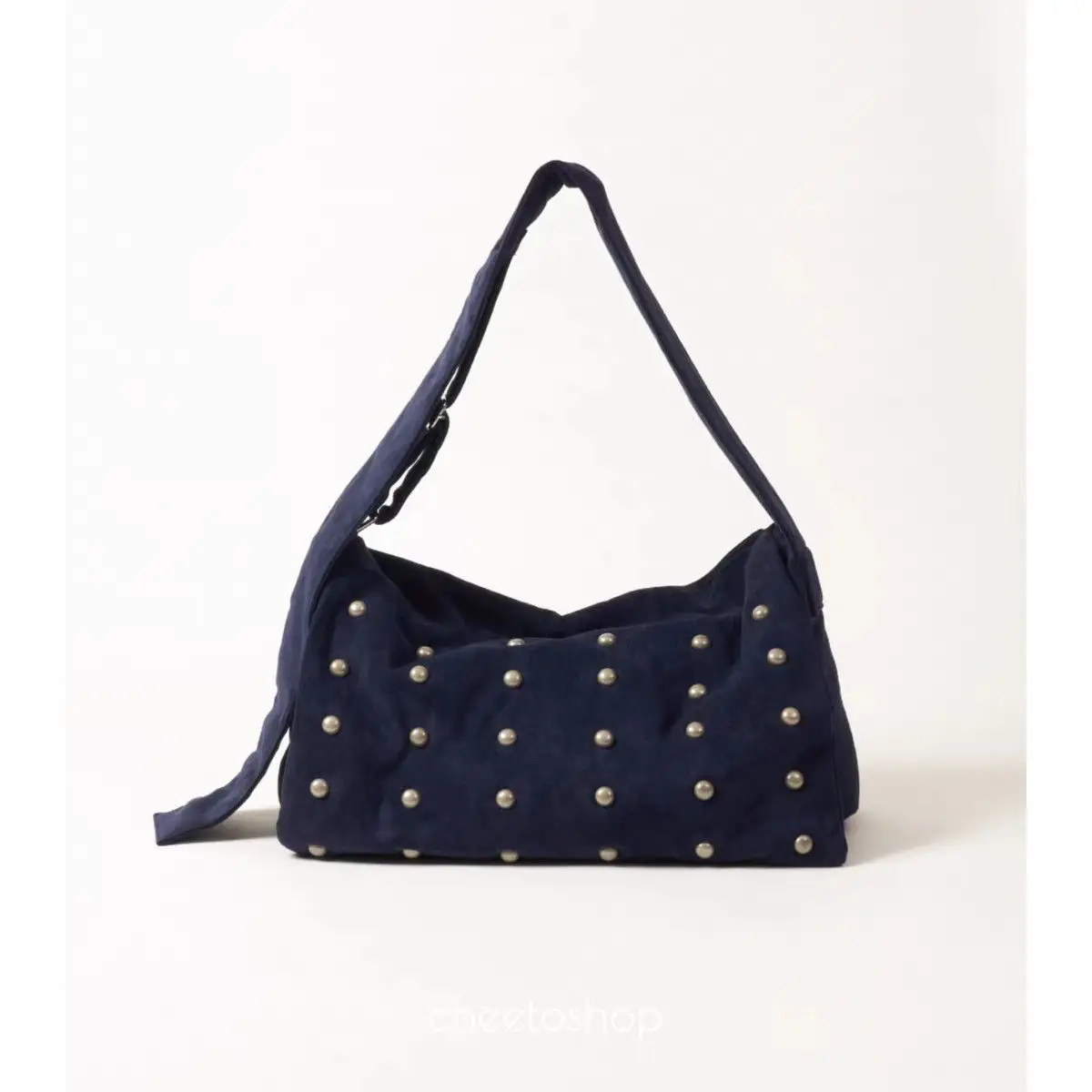 Rivets ladies Handbag Underarm Bag Street Trend Punk Wide strap Women's Shoulder Bag Large ladies Hand bag bolsos