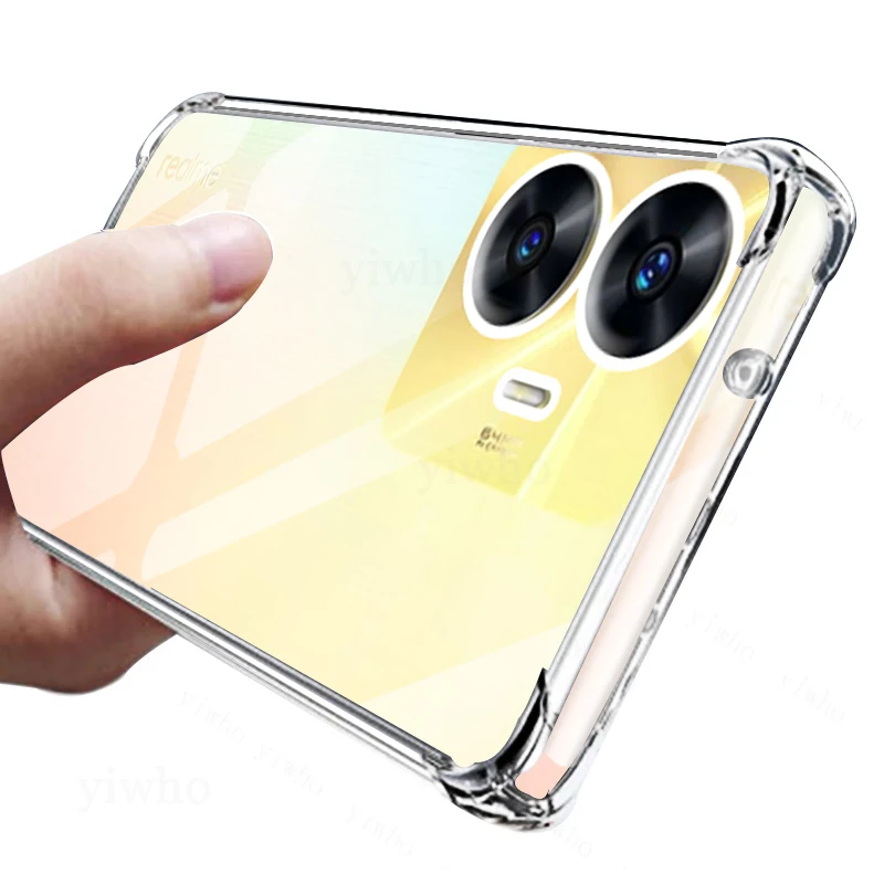 Shockproof Clear Soft Silicone Transparent Phone Case with Camera Protection