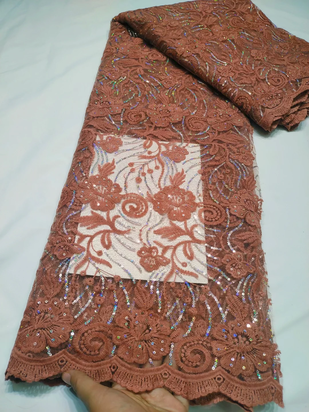 

Африканская кружевная ткань с блестками, высококачественное нигерийское Тюлевое кружево, французская вышивка, Сетчатое кружево для женского свадебного платья