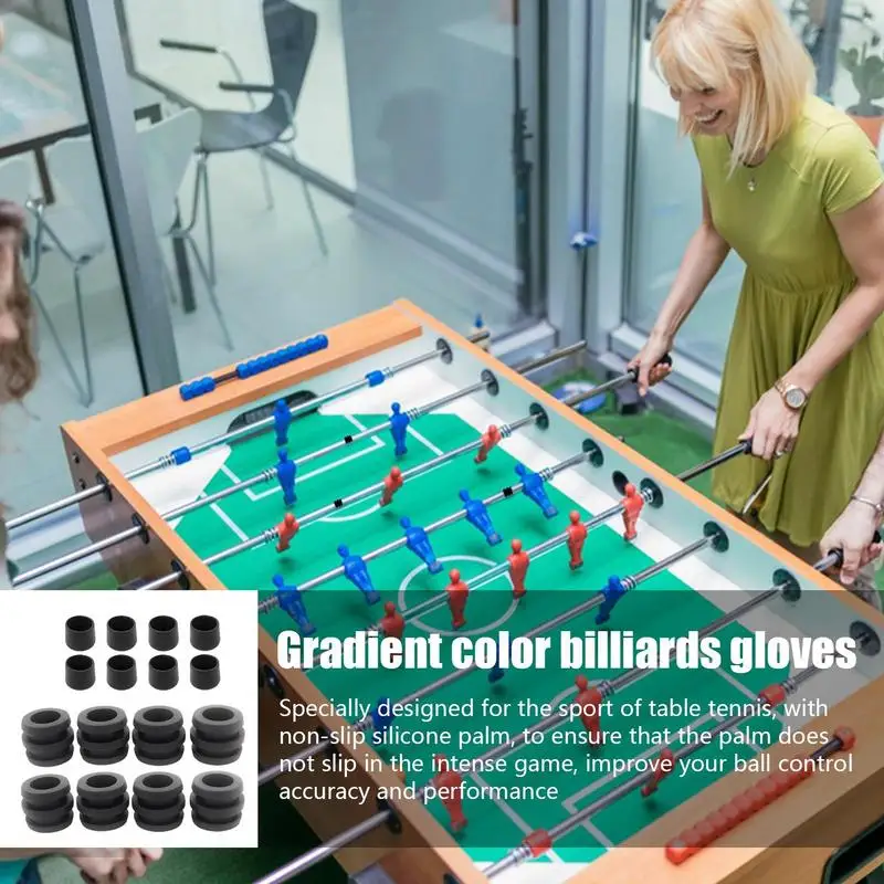 Foosball Rubber Bumpers Rod Foosball Replacement Parts Table Football Board Bearings Soft Rubber Bumper Table Football