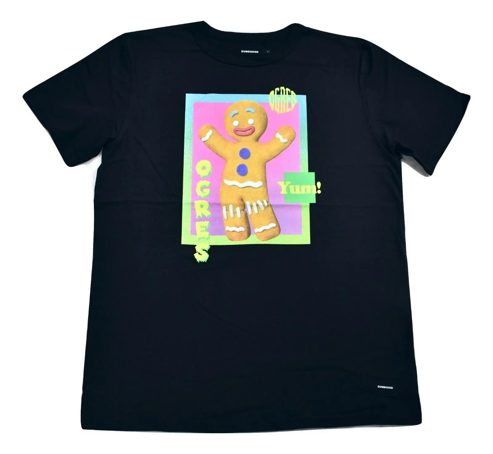 Dumbgood Mens Brank Gingerbread Man Ogres Yum Shirt New L