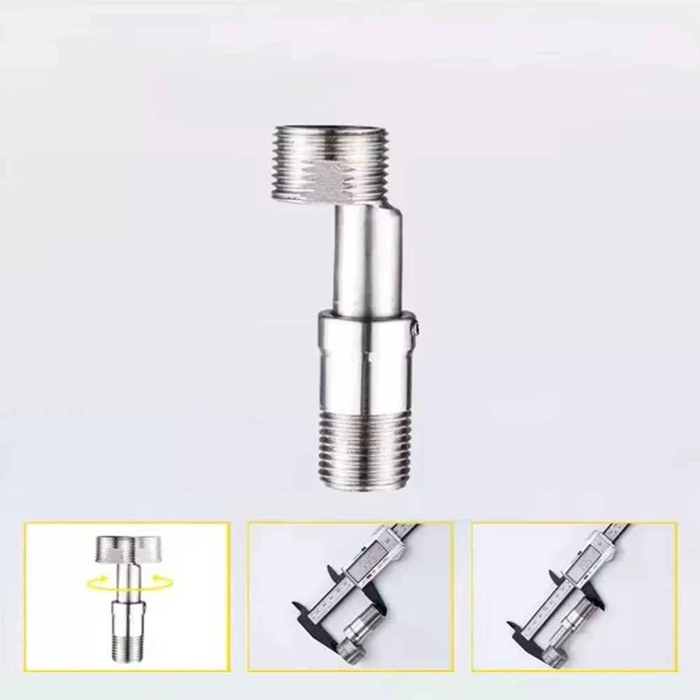 360Degree Universal Adjustable Faucet Angled Curved Foot Eccentric Screw Corner Shower Extension TapAdapter Kitchen Bathroom