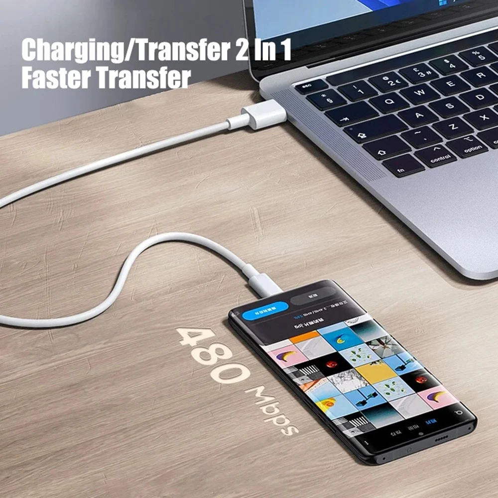 รูปสินค้า สายชาร์จ USB-C ความเร็วสูง รองรับ iPhone Huawei Samsung Xiaomi