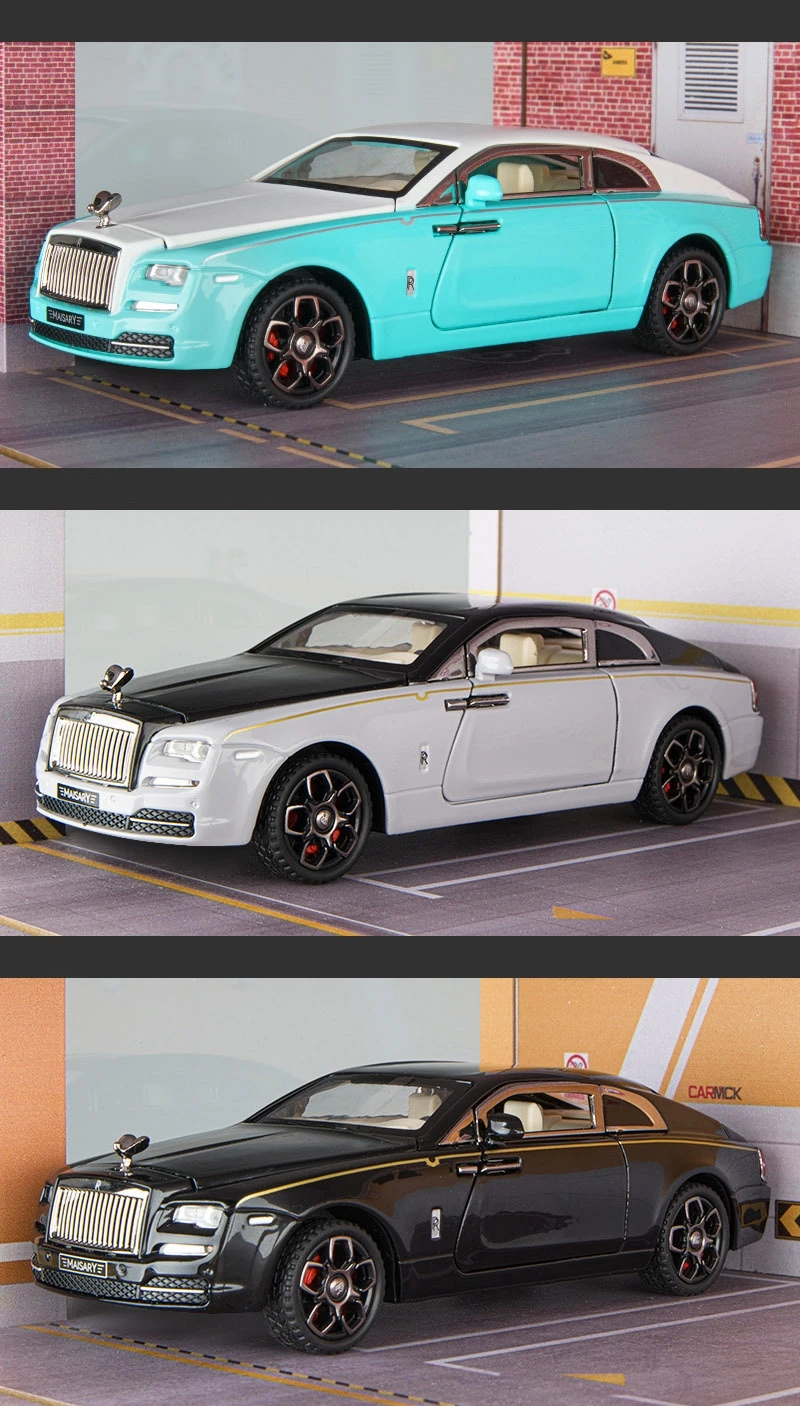 1:32 Rolls Royce Wraith Luxury Car Toy Diecast Miniature Model w