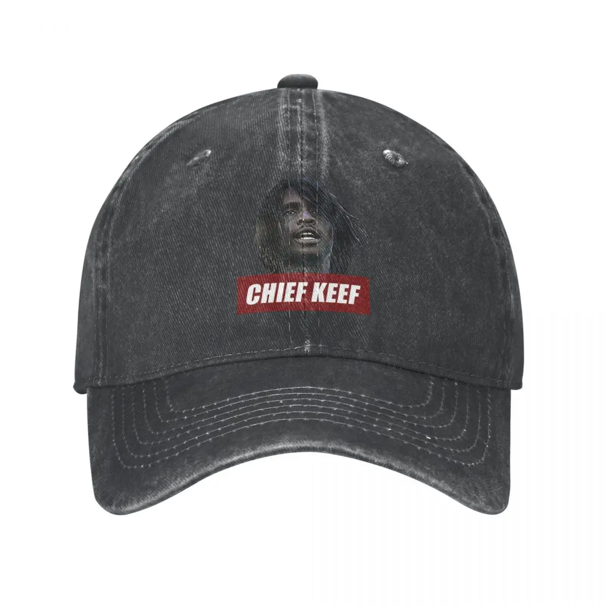 

Chief Keef V6 Unisex Baseball Caps Singer Distressed Denim Hats Cap Fashion Outdoor Running Golf Snapback Cap