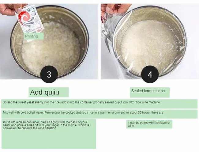 10pcs Aluminum Bag Used to Pack Rice Wine Making Yeasts of 8g