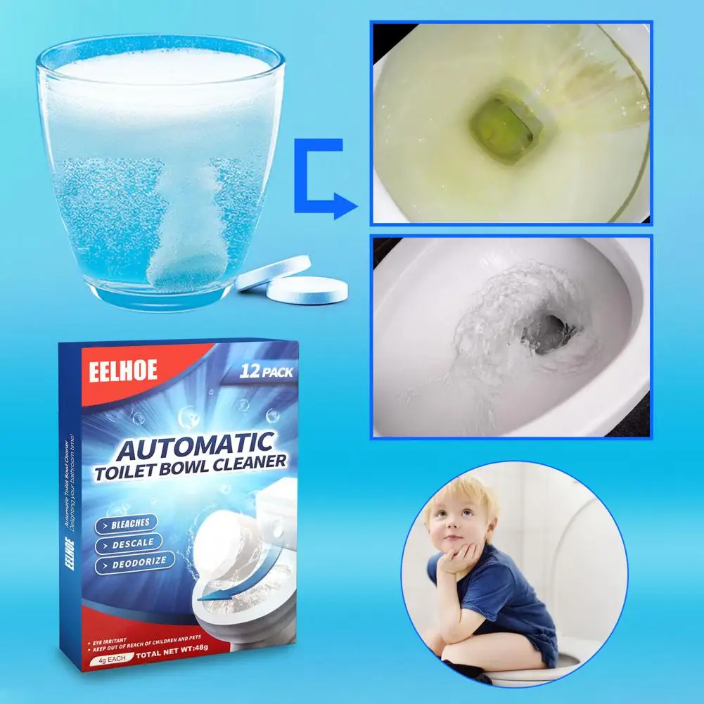 

Sturdy White Multifunctional Slow-dissolving Safe White Cleaning Tablet Convenient Compact Bath Cleaner for Bathroom