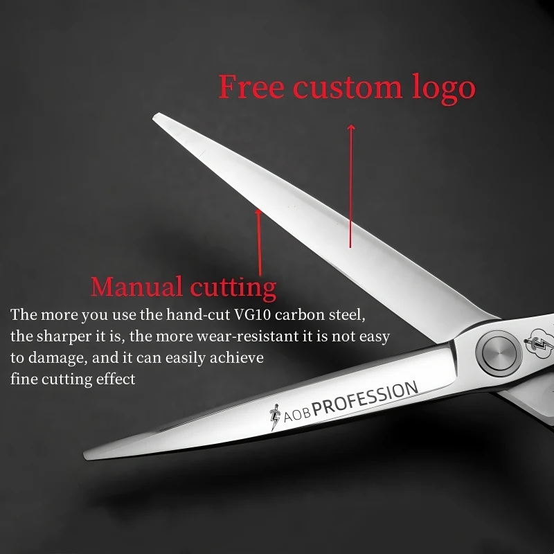 히사다 전문가용 이발 가위 세트 6.2/6.7인치 실버/블랙 가위 VG10 소재 수제 이발용