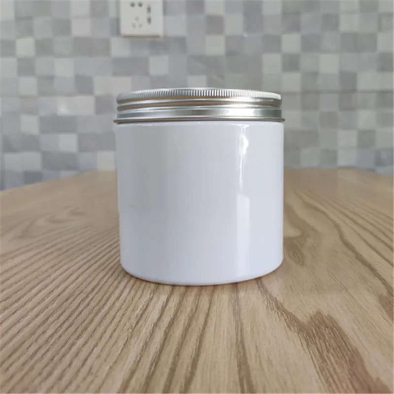 500g 500ml Plastic Cosmetic Cream Jar Brown/White Beauty Body Lotion Containers Face Mask Storage Box Ointment Case
