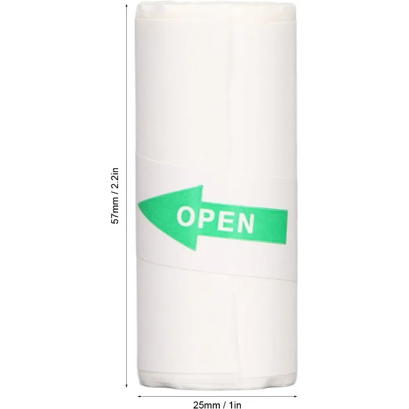 Printable Adhesive Paper, 10 Pieces Mini Printer Paper Rolls, Thermal Receipt Paper Rolls, Mini Pocket Thermal Printer