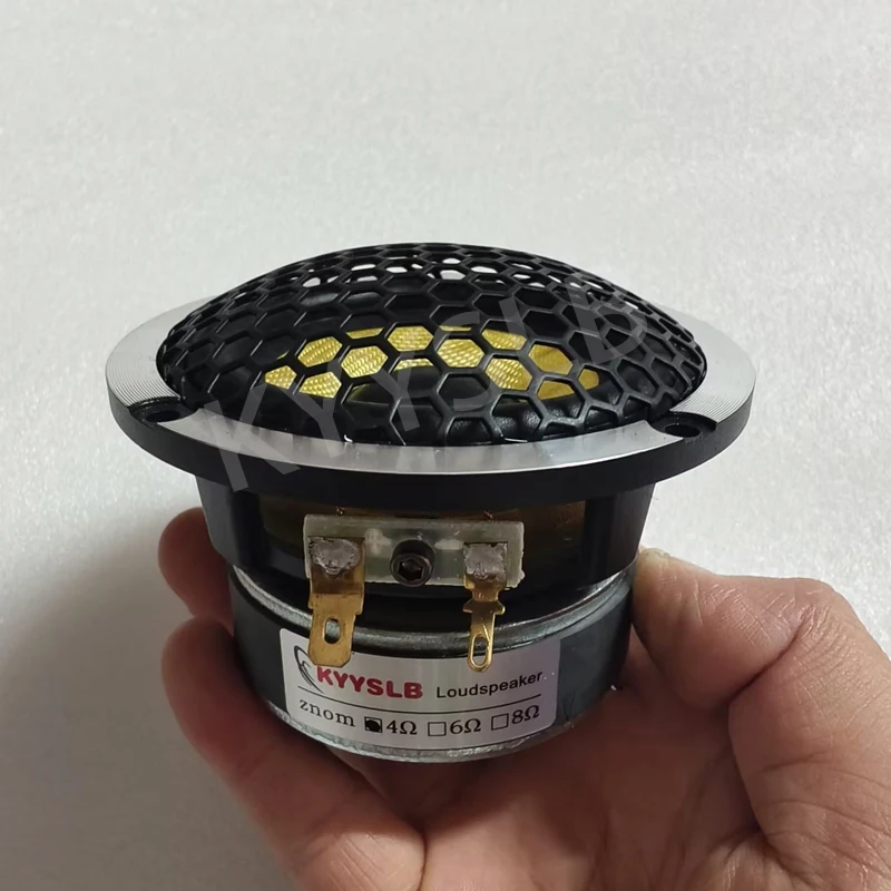 KYYSLB 30-100W 3-inch Aluminum Frame Mid-range Speaker for Home Car Audio Systems Midrange Speaker