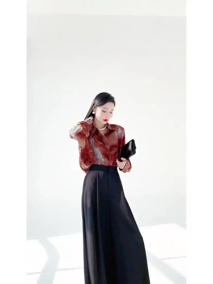 TWOTWINSTYLE хитовые цвета свободные блузки для женщин свободная повседневная рубашка