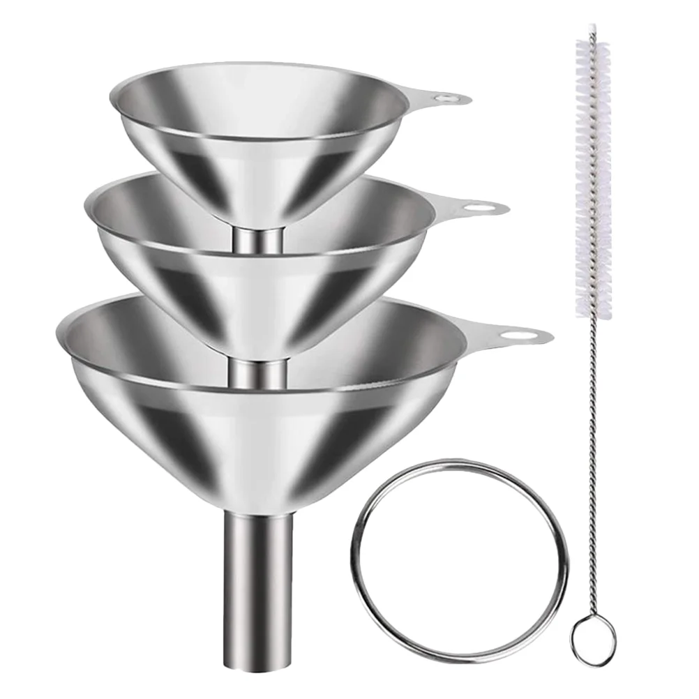 

Kitchen Funnels for Filling Bottles Stainless Steel Appliances Liquid Transferring