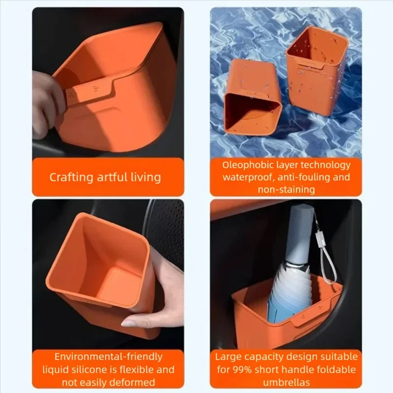 린크앤코 900 L946 2025+ 차량용 도어 수납함 쓰레기통 우산 정리함 실리콘 방수 컨테이너 내부 액세서리