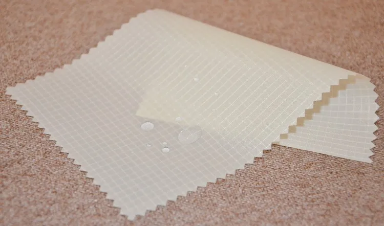 210T Gitter Polyester Taft Nylon wasserdichter Stoff PU-beschichteter Regenschirm Zelt Drachen Einkaufstasche Rucksack aufblasbarer Modellstoff