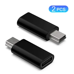 Ultra - Short Type C to Mini USB Charging Data Cable (2pcs)