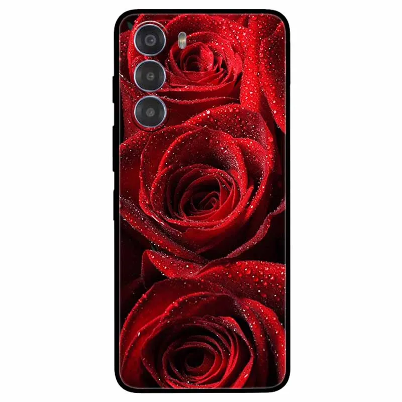 Cute Cartoon Soft TPU Silicone Phone Case - Painted Cat Design