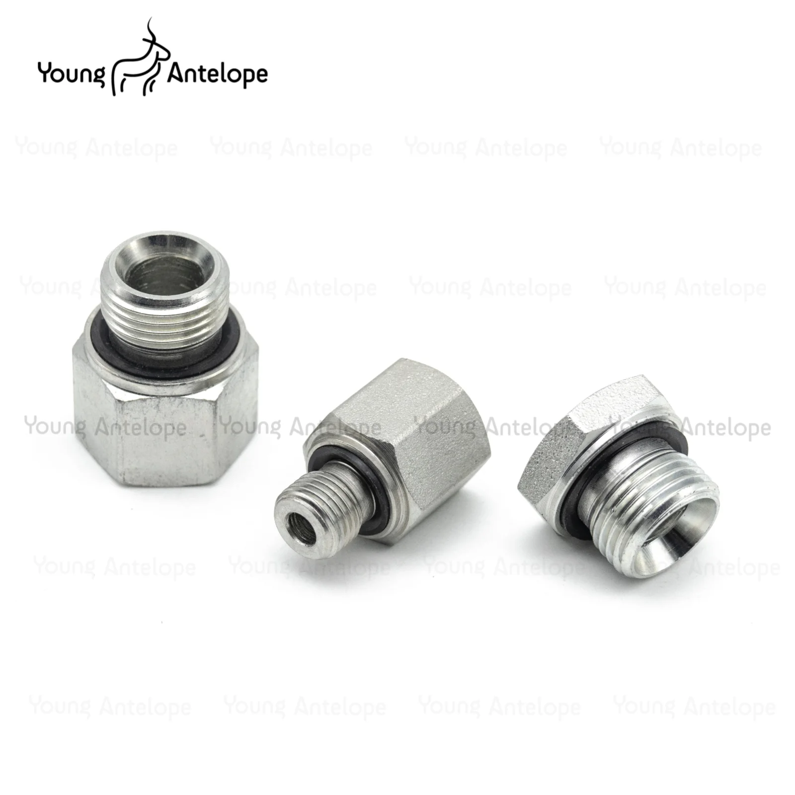BSP Male To Female Thread 1/8" 1/4" 3/8" 1/2" High Pressure Resistant Pipe Fitting ED Sealing Ring Galvanized
