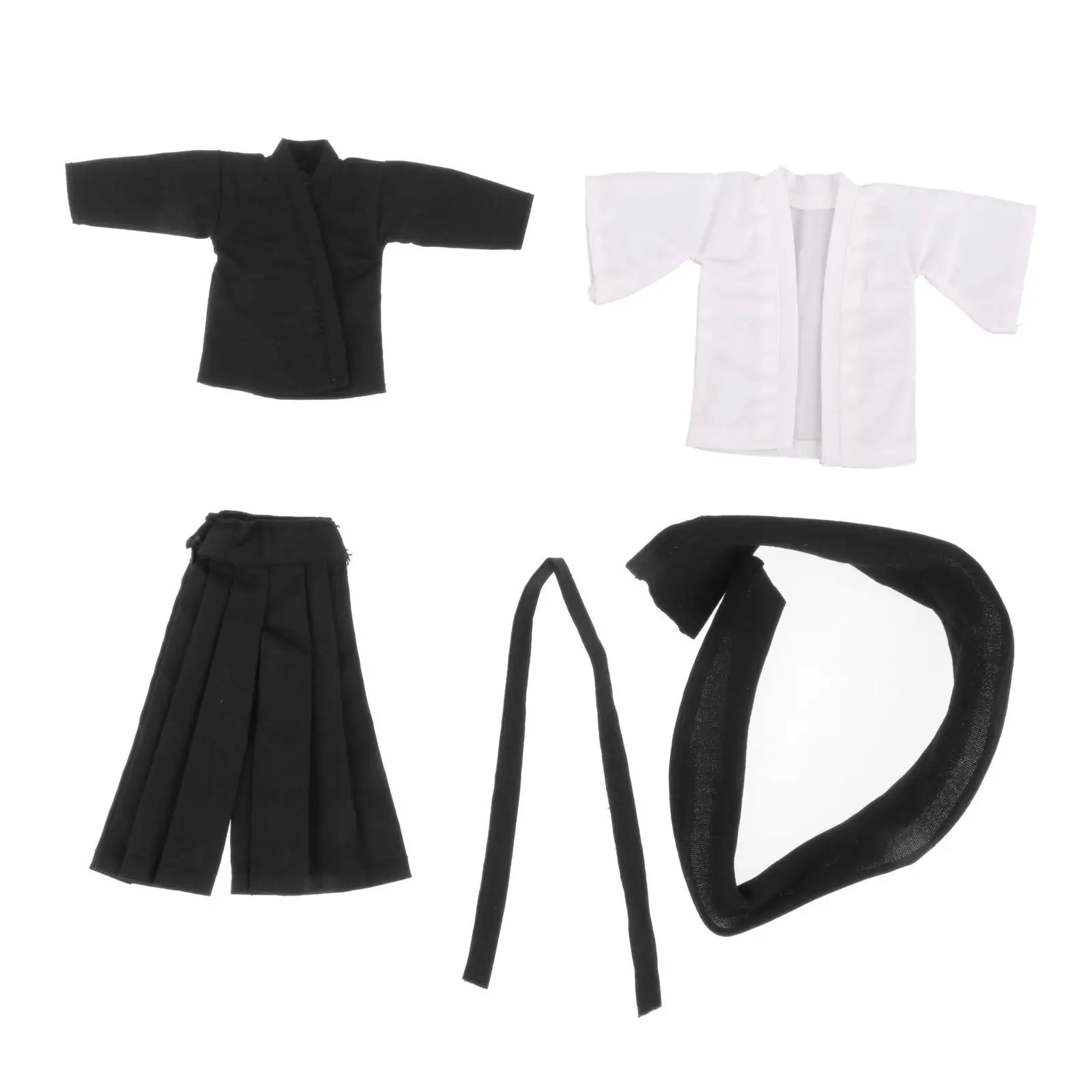 

4x 1/12 Samurai Costume Male Figure Coat Costume for 6inch Unisex Figures
