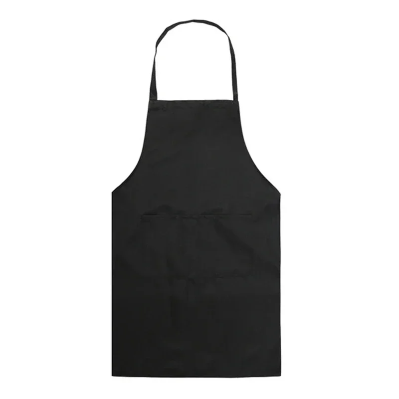 New Fashion Unisex Work Apron For Men Canvas Black Apron Bib Adjustable Cooking Kitchen Aprons For Woman With Tool Pockets 2023