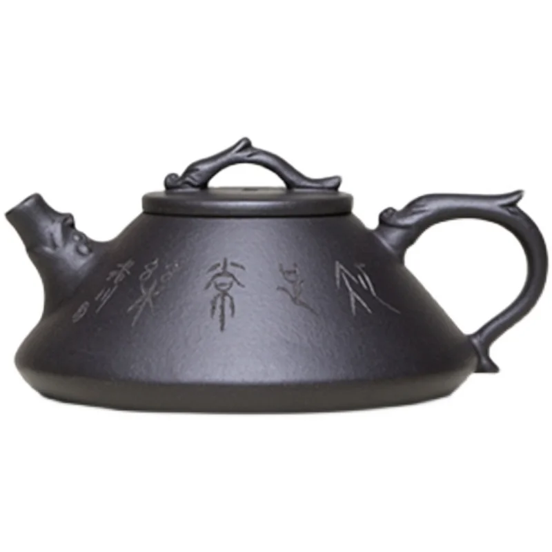 160ml Yixing Purple Clay Teapot Hand Carved High-end Teapot for Home Use Green Tea and Red Teapot Tea Infuser Ceramic Tea Set