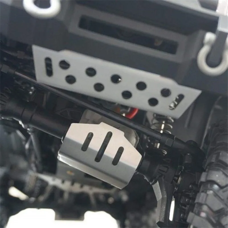 Stainless Steel Chassis Armor Axle Protector Skid Plate for 1/10 RC Crawler TRAXXAS TRX-4