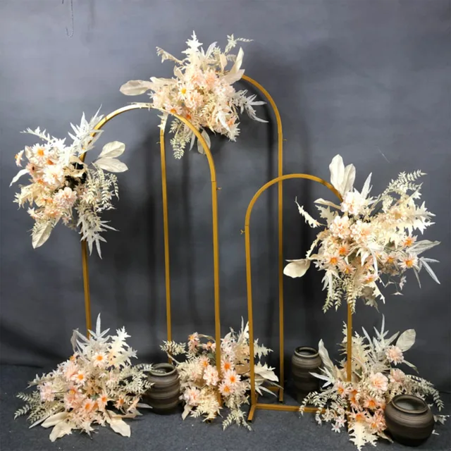 Esküvői Dekoráció Kellékek Party Háttér Fali Fém Vasállvány Születésnapi Ballonkészlet Virágajtó - Image 3