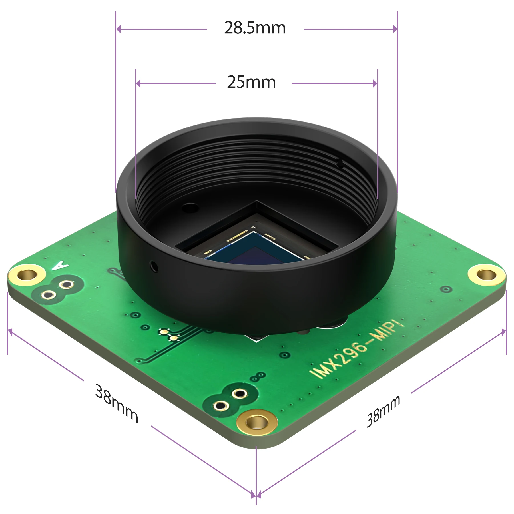 CAM-IMX296Color-GS, �÷� ���� ���� �ܺ� Ʈ���Ű� �ִ� Raspberry PI GS ī�޶�