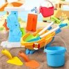 Children's Beach Toy Set, ATV, Sand Digging and Water Toy, Beach Bucket, Hourglass, Shovel, Beach Sand Play Tool Random Colors 3
