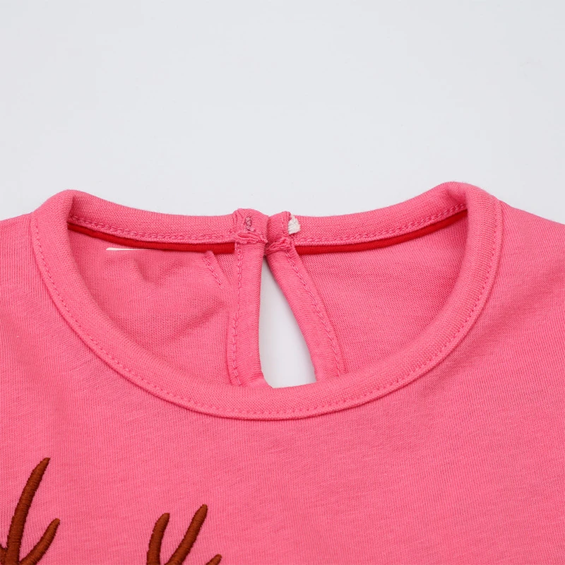 2025 Christmas New Year Clothes for Baby Girls Long Sleeves Embroidery Snow Man Deer Snowman Dress CAutumn Kids